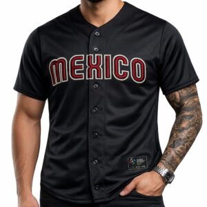 Jersey México Negro Bordado Premium – Fan Edition 2026